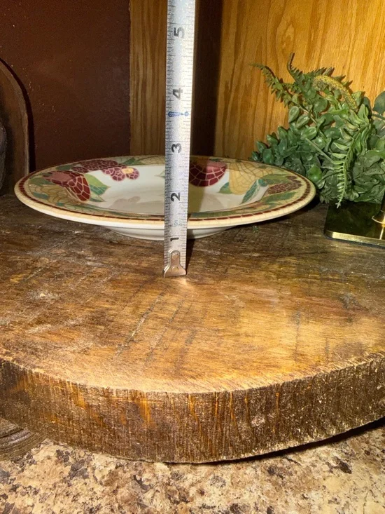 Pier 1 Set Of 6 Mosaic Fruit Earthenware Soup Bowls, Multicolor, Dishwasher Safe - Picture 5 of 5